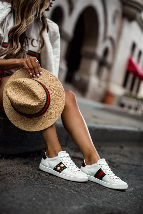 outfits with gucci sneakers|Gucci sneakers outfit women.